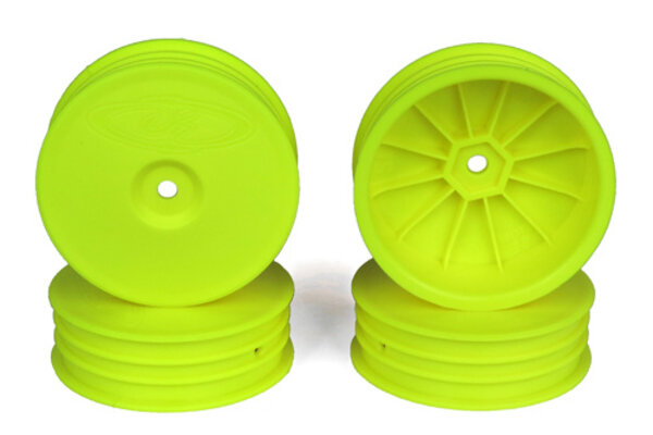 DE Racing Slim Speedline Buggy Wheels, Front, Yellow 4pcs