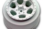 DE Racing Trinidad SC White Wheels Fits Slash 4X4, Blitz, Ultima SC