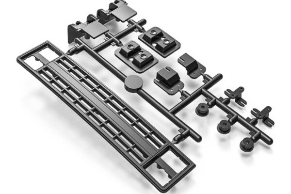 Gmade Buffalo front grille & light bucket set  (black)