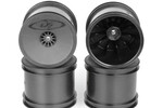 DE Racing Speedline ST Wheels-TLR 22T Black/4pcs