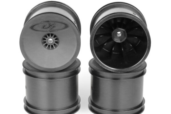 DE Racing Speedline ST Wheels-TLR 22T Black/4pcs