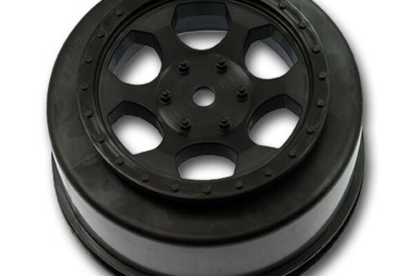 DE Racing Trinidad SC Wheels-Assoc SC5M- SC10-ProSC/Black/4pcs