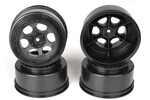 DE Racing Trinidad SC Wheels-Assoc SC5M- SC10-ProSC/+3mm/Black/4pcs