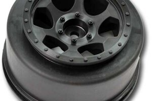 DE Racing Trinidad SC Wheel-Traxxas Slas Front/Black/4pcs