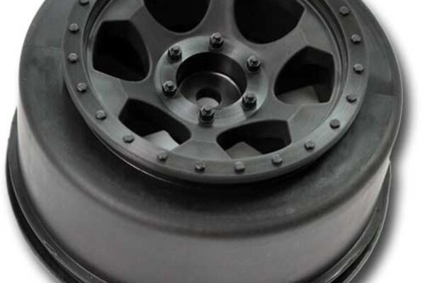 DE Racing Trinidad SC Wheel-Traxxas Slas Front/Black/4pcs