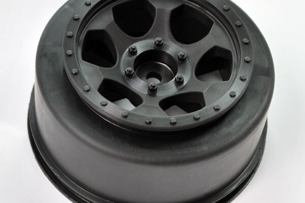 DE Racing Trinidad SC Wheel-Traxxas Slas Rear-Slash 4x4/Black/4pcs