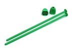DE Racing Zip Stix / Green / 4pcs
