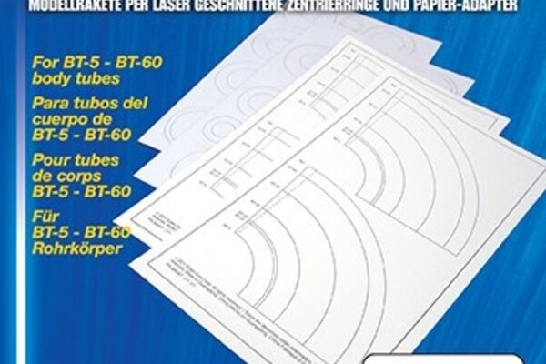 Estes Rockets EST3179  Laser Cut Centering Rings and Paper Adapters (4 pc)