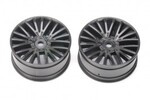 DHK Hobby Front Wheels, Black (2 pcs) - Wolf 2
