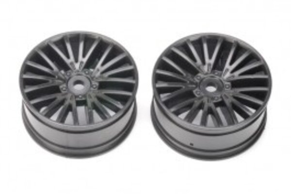 DHK Hobby Front Wheels, Black (2 pcs) - Wolf 2