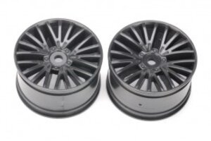DHK Hobby Rear Wheels, Black (2 pcs) - Wolf 2