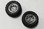 DHK Hobby Tire Complete (Chrome Wheels) (2) - Crosse Brushless