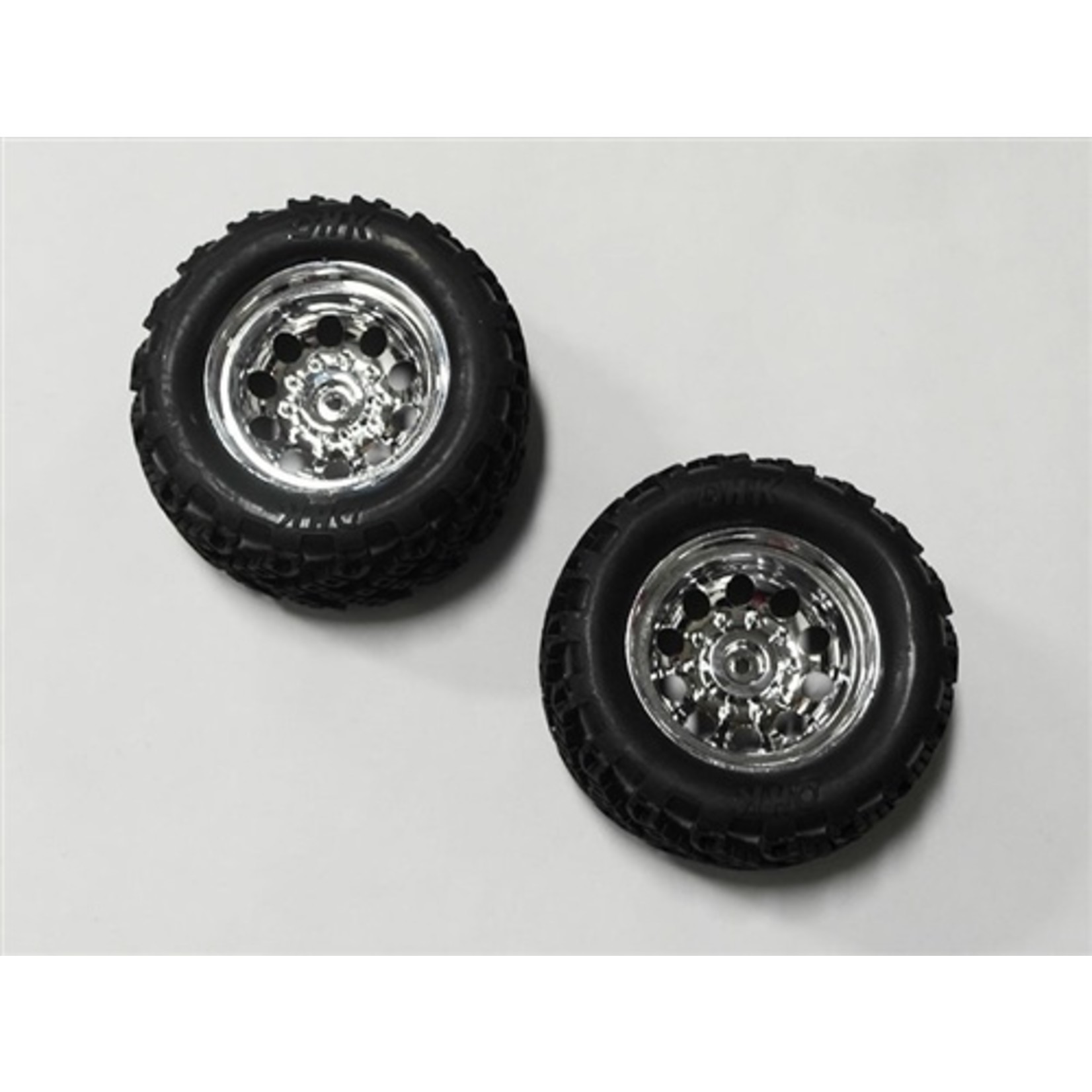 DHK Hobby Tire Complete (Chrome Wheels) (2) - Crosse Brushless