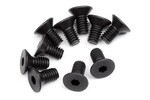 HPI Racing Flat Head Screw M4X8mm (Hex Socket/10pcs)
