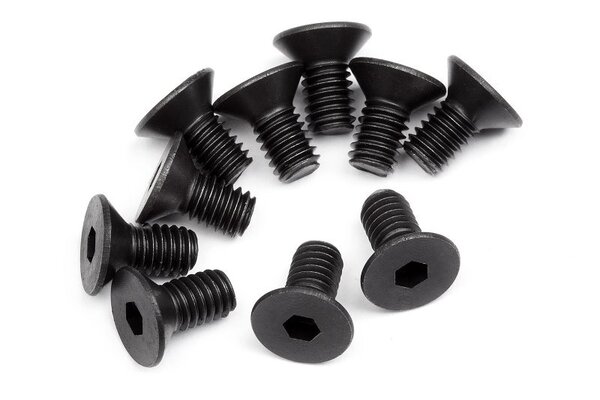 HPI Racing Flat Head Screw M4X8mm (Hex Socket/10pcs)