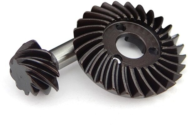 Hot Racing Heavy Duty Steel Bevel Gear Set, 8 Tooth Pinion, 27 Tooth
