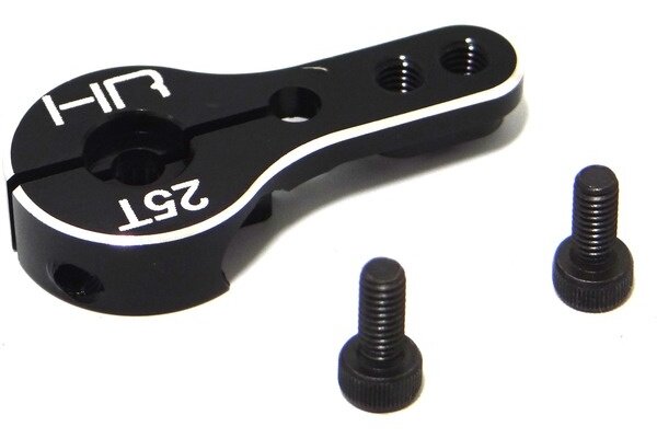 Hot Racing Aluminum Lock Servo Arm, 2 Hole, M3 Mount, 25 Tooth