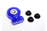 Hot Racing Aluminum Servo Saver, Medium Duty, Blue