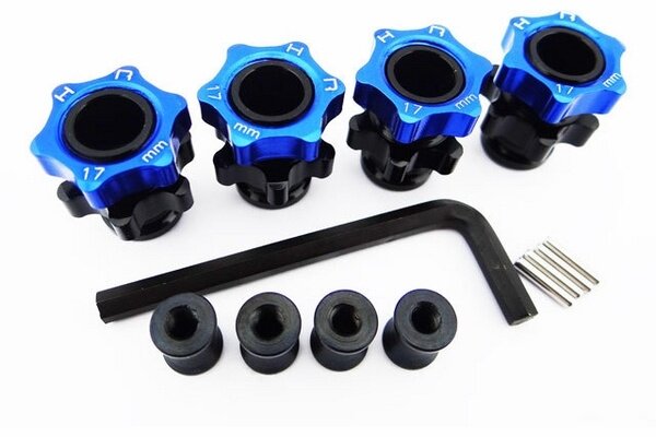 Hot Racing HRASLF117X06  Light Weight Splined 17mm Hubs Slash 4x4