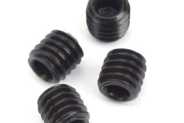 Dubro Socket Set Screws, 4mm, 4/pkg