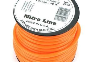 Dubro 50' Nitro Line Silicone Fuel Tubing-Orange