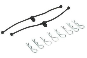 Dubro Body Klip Retainers-Black