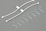 Dubro Body Klip Retainers-White