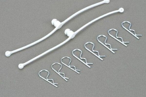Dubro Body Klip Retainers-White