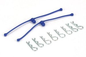 Dubro Body Klip Retainers-Blue
