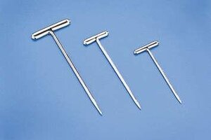 Dubro 1" Nickel Plated T-Pins 100pc