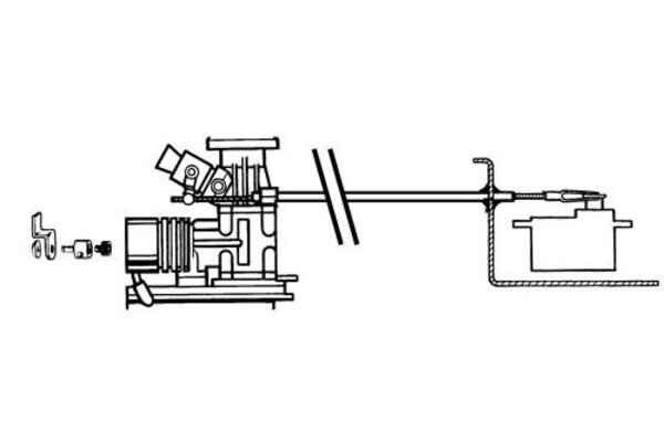 Dubro Throttle Cable Assembly