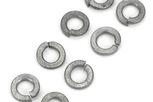 Dubro DUB322  #2 Flat and Split Washers Zinc Plated, 8/pkg