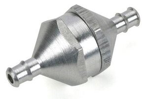 Dubro In-Line Fuel Filter-Silver
