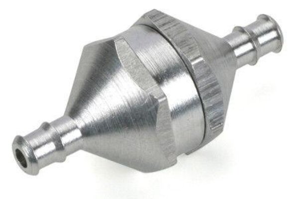 Dubro In-Line Fuel Filter-Silver