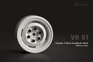 Gmade 1.9 VR01 Beadlock Wheels (White) (2)