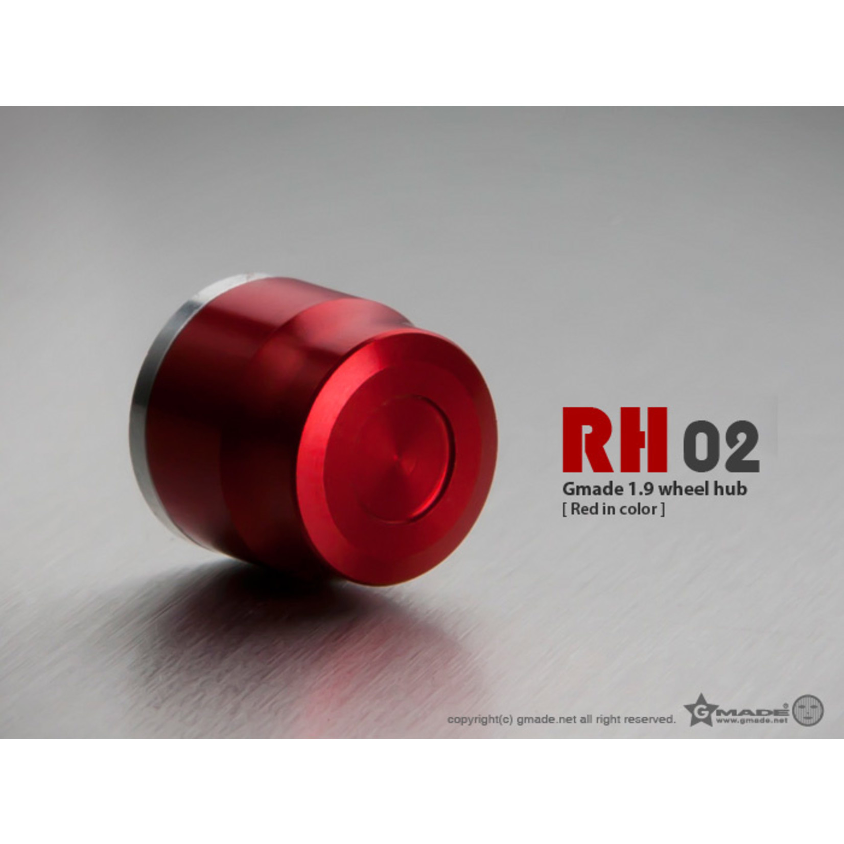 Gmade 1.9 RH02 Wheel Hubs (Red) (4)