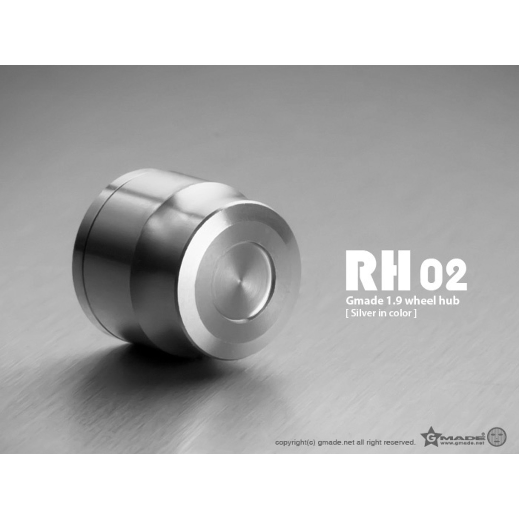 Gmade 1.9 RH02 Wheel Hubs (Silver) (4)