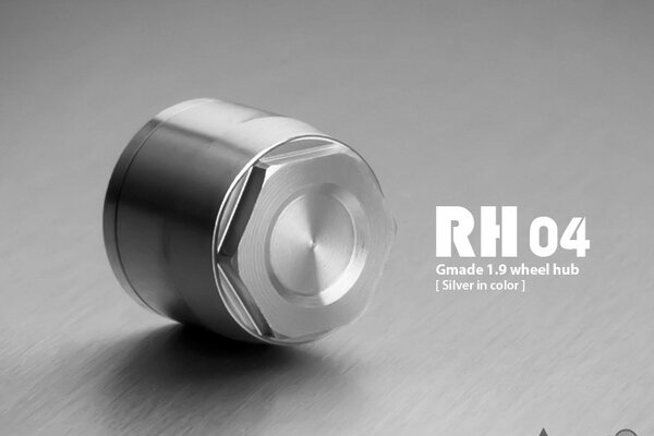 Gmade 1.9 RH04 Wheel Hubs (Silver) (4)