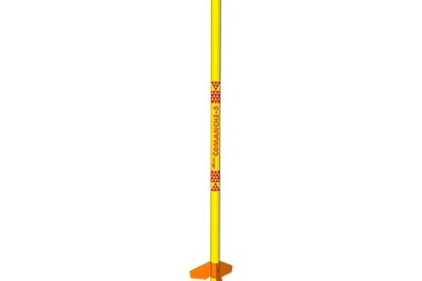 Estes Rockets EST7245  Comanche-3 Model Rocket Kit, Skill Level 3