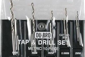 Dubro 10pc Metric Tap & Drill Set