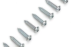 Dubro Button Head Sheet Metal Screws 2x3/8, 8/pkg