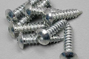 Dubro #4x1/2" Button Head Sheet Metal Screws 8pc