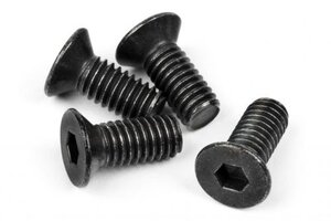 HPI Racing Flat Head Screw M4X10mm (Hex Socket/Thin Type/4pc)