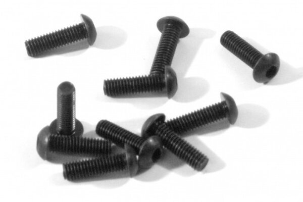 HPI Racing Button Head Screw M3X10mm (Hex Socket/10pcs)