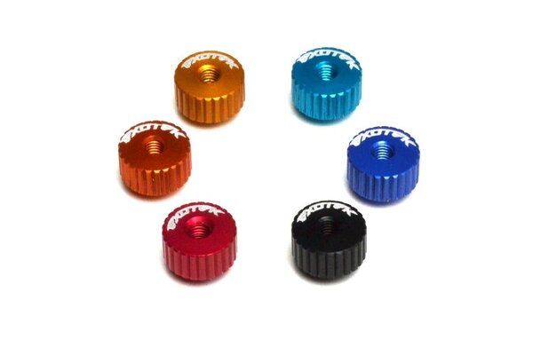 Exotek Racing Twist Nuts For M3 Thread, Black