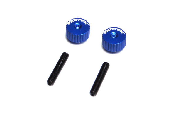 Exotek Racing Twist Nuts For M3 Thread, Med Blue