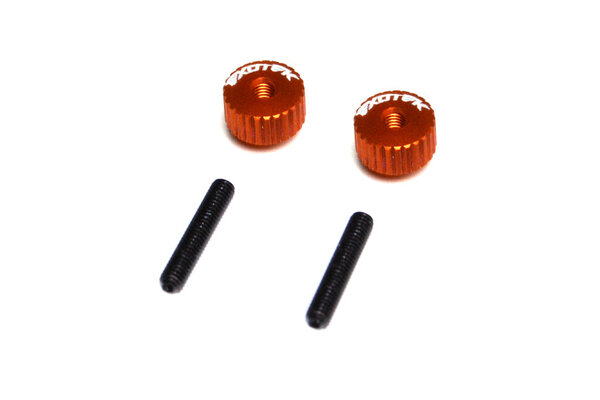 Exotek Racing Twist Nuts For M3 Thread, Orange