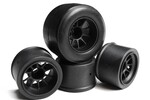 Exotek Racing F104 +3mm Off Set Wheels For Shimizu Tires (4) Black
