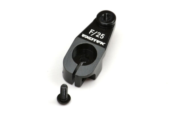Exotek Racing AE Heavy Duty Servo Horn,Black 7075 Futaba/25 spline