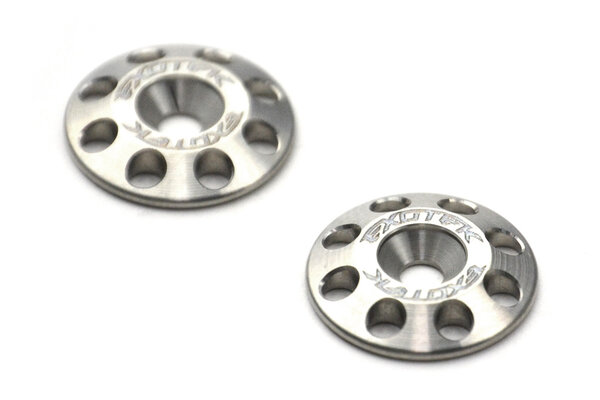 Exotek Racing Flite Wing Titanium Buttons 1/10 16mm (2)